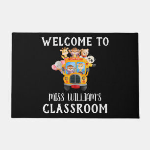Tapete Capa de porta de boas-vindas da sala de aula do pr