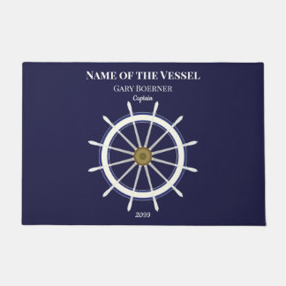 Tapete Capitão da Roda do Navio e Matriz da Porta do Navi