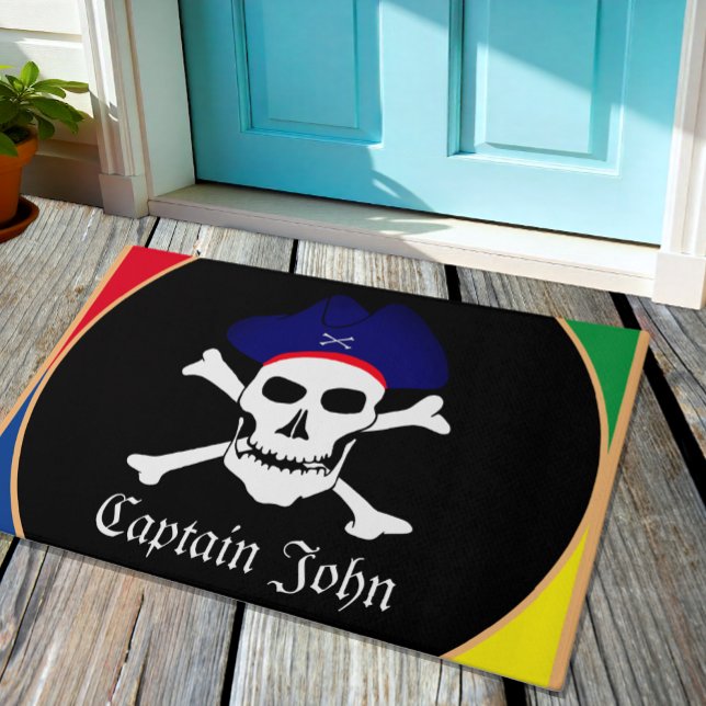 Tapete Capitão John - Matriz pirata, bandeira pirata (Criador carregado)