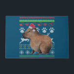 Tapete Capybara Santa-Claus Ugly Christmas Sweater Holida<br><div class="desc">Capybara Santa-Claus Ugly Christmas Sweater Holiday</div>