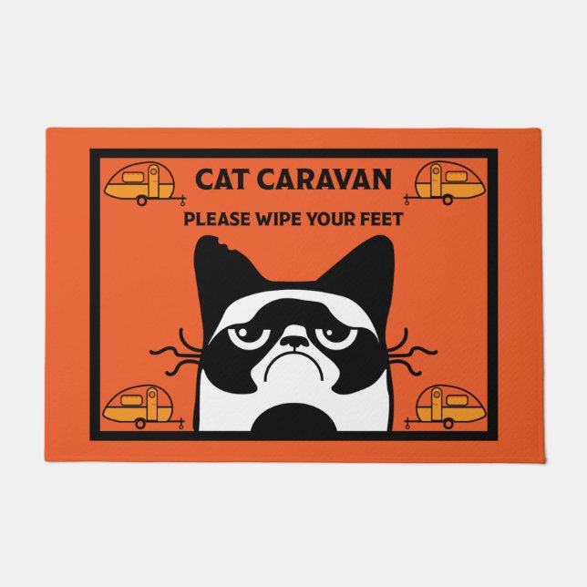 Tapete Caravan Cat Door Mat (Frente)