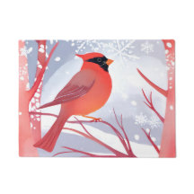 Cardinal Vermelho | Bela Pintura em Aquarela