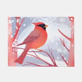 Tapete Cardinal Vermelho | Bela Pintura em Aquarela