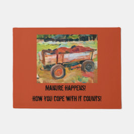 Tapete carrinho de estrume de vida rural, A.I. foto melho