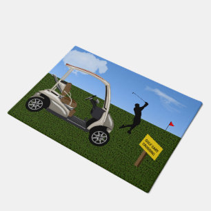 Tapete Carro de golfe no fairway