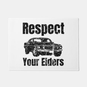 Tapete Carro Engraçado - Vintage Respeite Seus Mais Velho