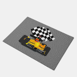 Tapete Carro Race Amarelo com Sinalizador Verificado