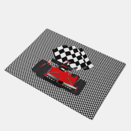 Tapete Carro Race Vermelho com Sinalizador Verificado