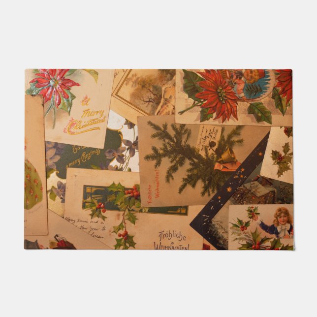 Tapete Cartões-postais de Natal Mistos Vintage  (Frente)