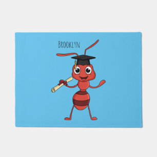 Tapete Cartografia de formiga vermelha e bonita 