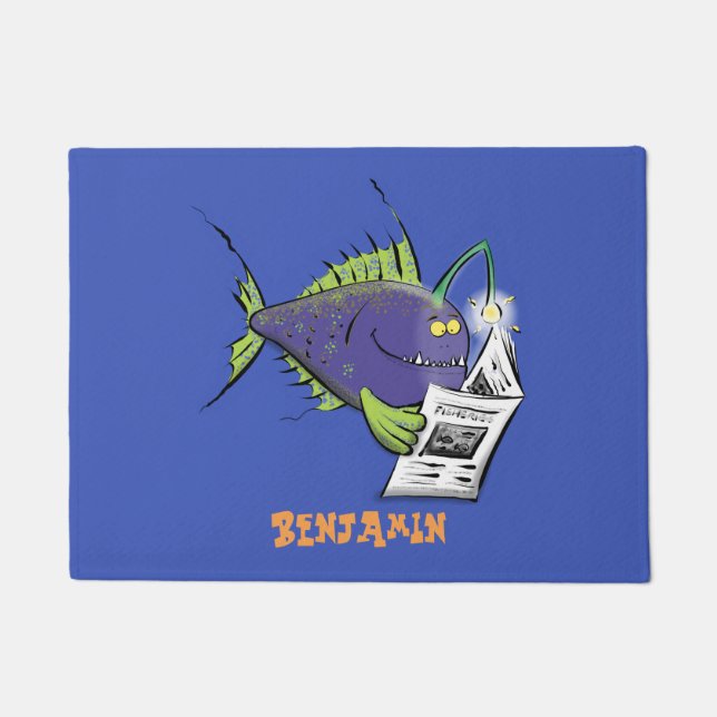 Tapete Cartografia de peixe-anjo (Frente)