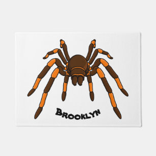 Tapete Cartoon de aranha-do-marrom e-laranja-acastanhado