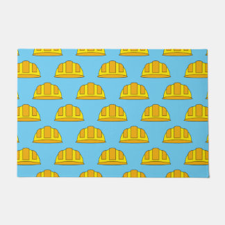 Tapete Cartoon de chapéu de Duro amarelo
