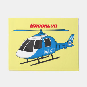 Tapete Cartoon de helicóptero do Departamento de Polícia