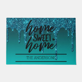 Tapete Casa da Família Glitter de Coleta Lente Doce