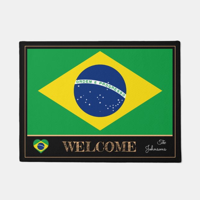 Tapete Casa de Bandeiras do Brasil e do Brasil (Frente)