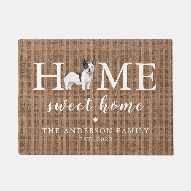 Tapete Casa de buldogue francês Doormat (Frente)