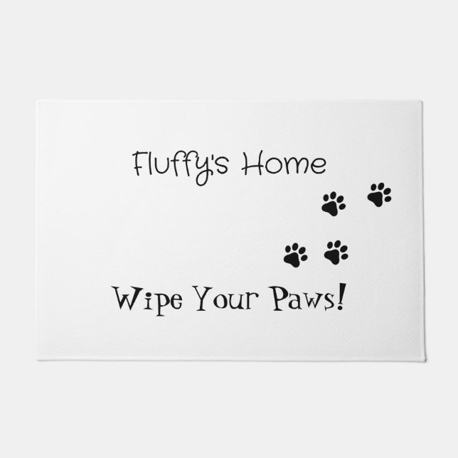 Tapete Casa do Fluffy - Limpe as patas! 🐾 (Frente)