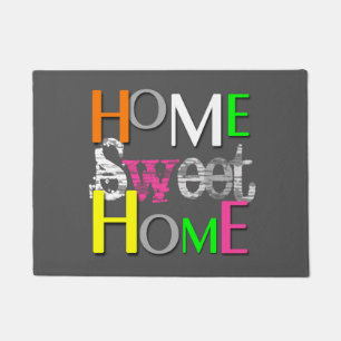Tapete Casa doce Home colorida na moda moderna