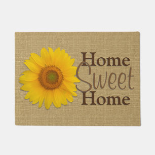 Tapete Casa doce Home do girassol