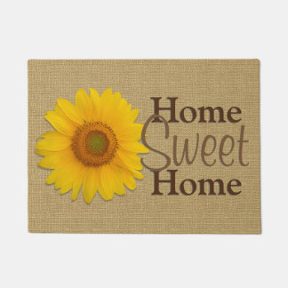 Tapete Casa doce Home do girassol