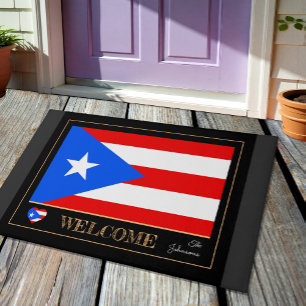 Tapete Casaco da casa em Porto Rico, esportes de bandeira
