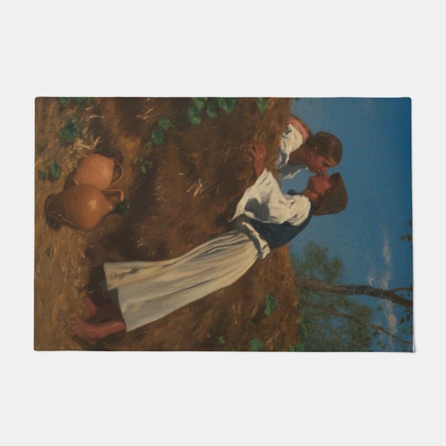 Tapete Casal de beijo (The Kiss) (por von Pettenkofen) (Frente)