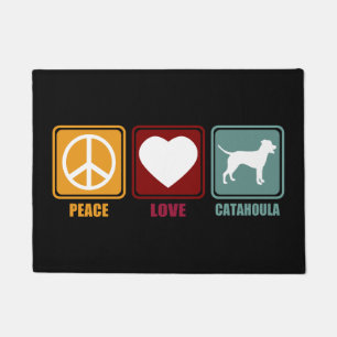 Tapete Catahoula Leopard Dog Breed Peace Love Gift
