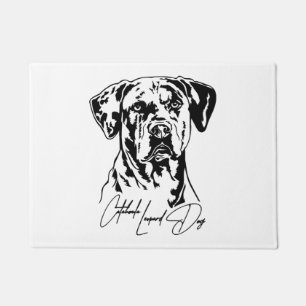 Tapete Catahoula Leopard Dog Portraje cão mãe Wilsign