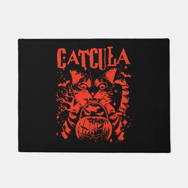 Tapete CATCULA Funny CAT Vampire Dracula Halloween (Frente)