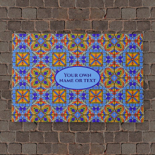 Tapete Catedral Mosaica Colorida e seu texto