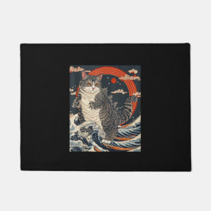 Tapete Catzilla Cat Arte Japonesa Bonita presentes Para H