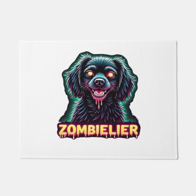 Tapete Cavalier King Charles Spaniel CKCS Zombie Hall (Frente)