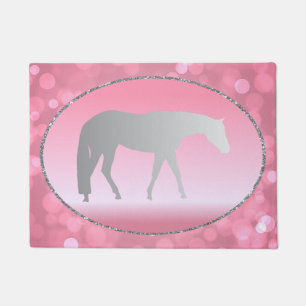 Tapete Cavalos ocidentais de prata do prazer em Brokeh
