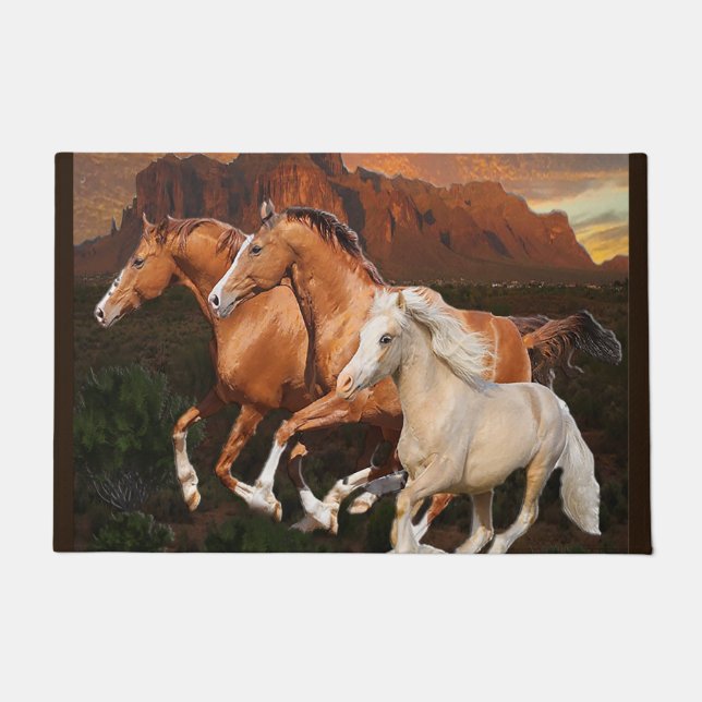 Tapete cavalos selvagens do Arizona (Frente)