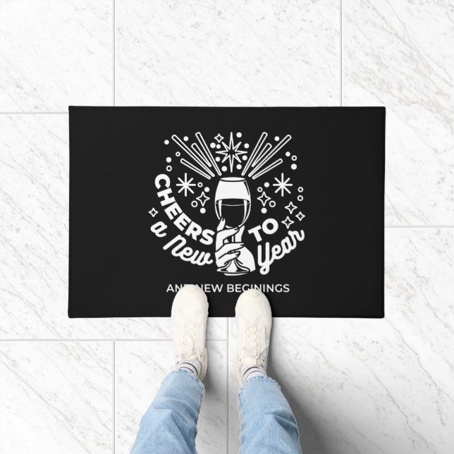 Tapete Celebrar o novo começo Ilustração de Vidro de Vinh (Interior)