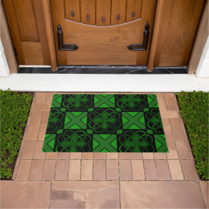 Tapete Celtic Knot Dark Green and Black Beauful