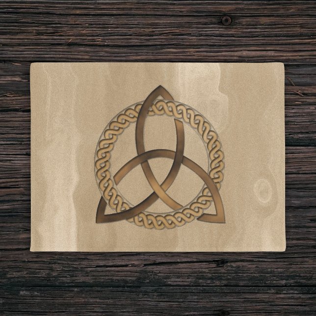 Tapete Celtic Triquetra Trinity Knot Doormat (Criador carregado)