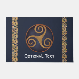 Tapete Céltico Triskelion (Azul) Personalizado