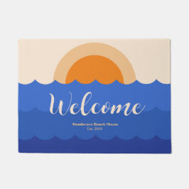 Tapete Cena minimalista do pôr do sol oceânico