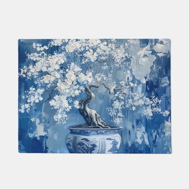 Tapete Cereja Chinoiserie China Chinoiserie Blue and Whit (Frente)
