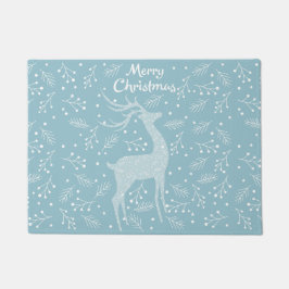 Tapete Cervos e floco de neve do Natal