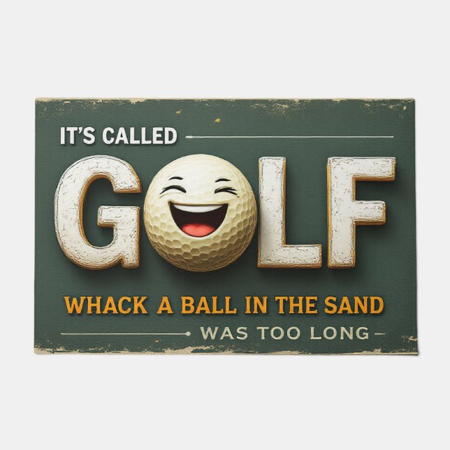 Tapete Chama-se Golf Funny Doormat Decor (Frente)
