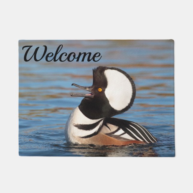 Tapete Chamada de Merganser Hooded (Frente)