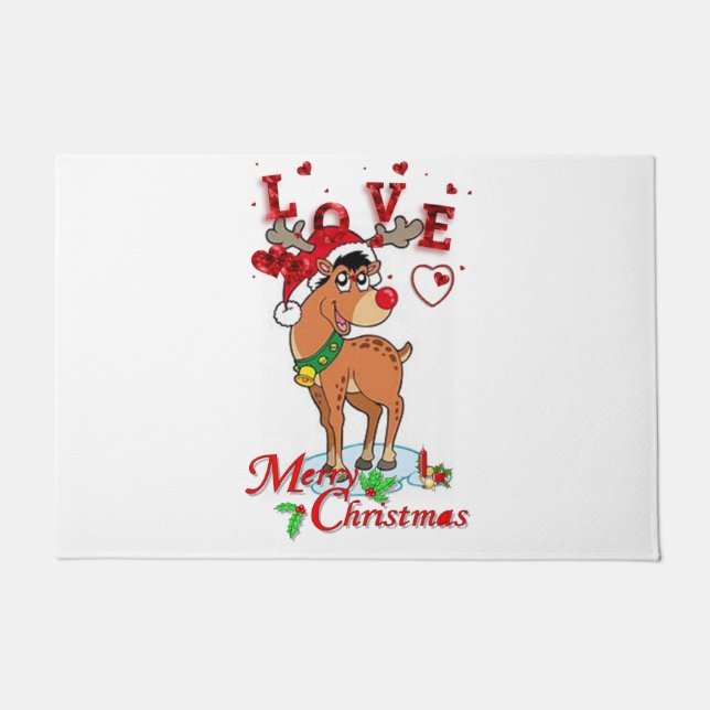 Tapete Chapéu da Porta de Natal, Reindeer (Frente)