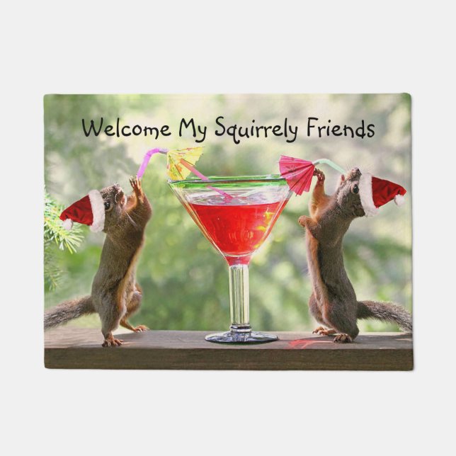 Tapete Chapéu de Cocktail de Natal (Frente)