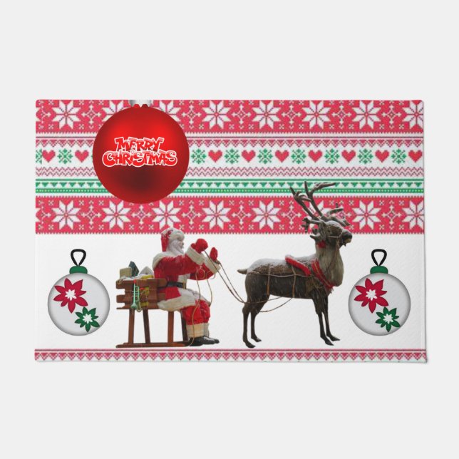 Tapete Chapéu de Natal, Feliz Natal (Frente)