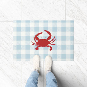 Tapete Chapéu Vermelho - Porta-Padrão Gingham Náutica