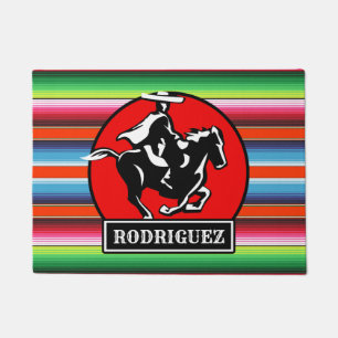 Tapete Charro Horse, nome personalizado, sérvia mexicana 