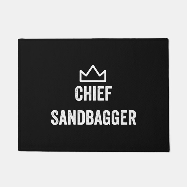 Tapete Chefe Sandbagger Golf Meme Bjj Chess Sandbag (Frente)